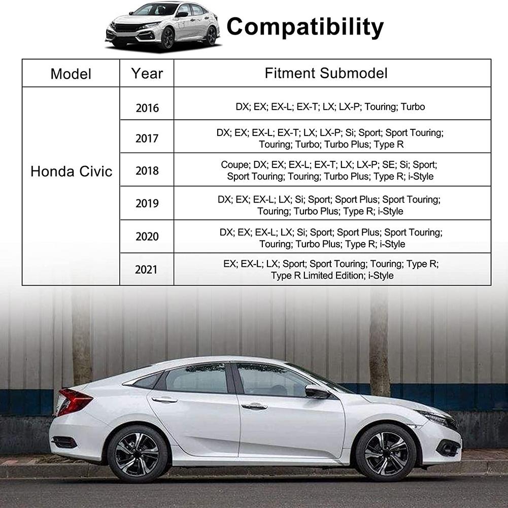 Scatola portaoggetti per controllo centrale auto Installazione semplice per Honda Civic 2017-2021 Organizer per console centrale Custodia portaoggetti interna