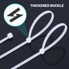 100pcs Nylon Cable Ties Adjustable Self-locking Cord Ties Straps Fastening Loop Reusable Plastic Wire Ties For Home Office