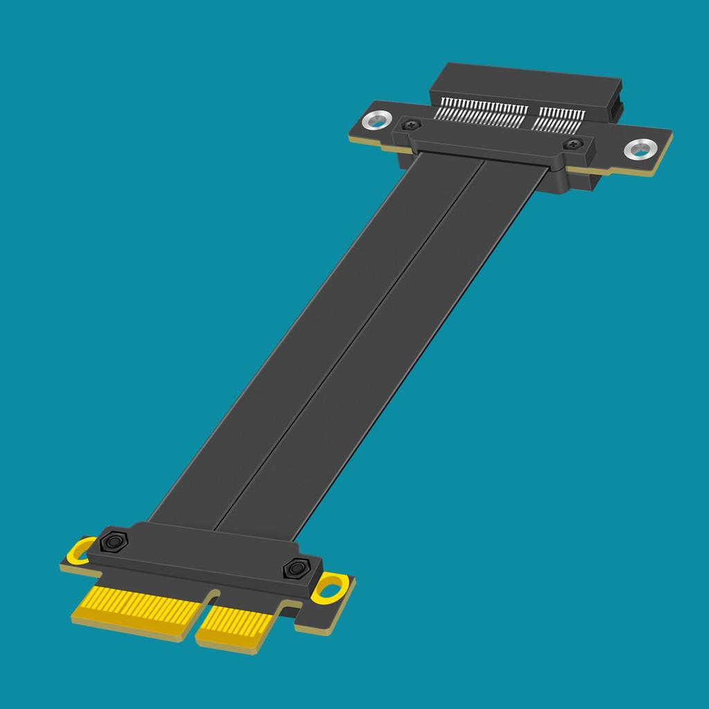 GLOTRENDS 180mm PCIe 3.0 X4 Riser Cable - for M.2, WiFi, Firewire, USB, Sound Cards and More