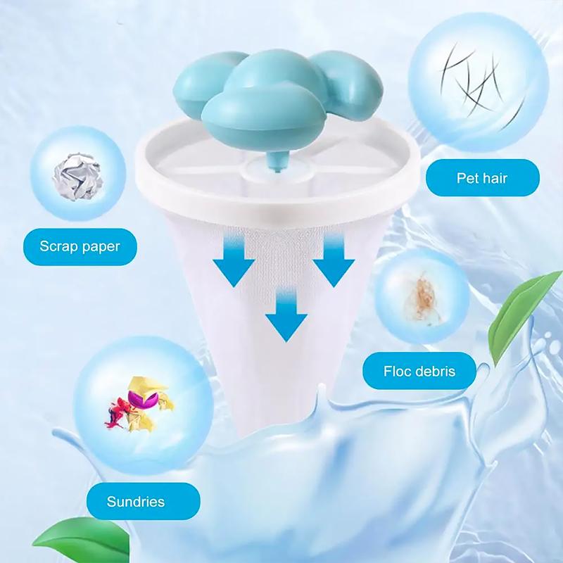 1PC/3PCS Washing Machine Repeated Use Hair Removal Device Collect Hair Neat Clothing Universal Type Cyclone Filter Convenient