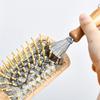 Cleaning Tools Wooden Handle Hair Brush Cleaner With Metal Wire Delicate Salon Rake Removable Portable Cleaning Comb