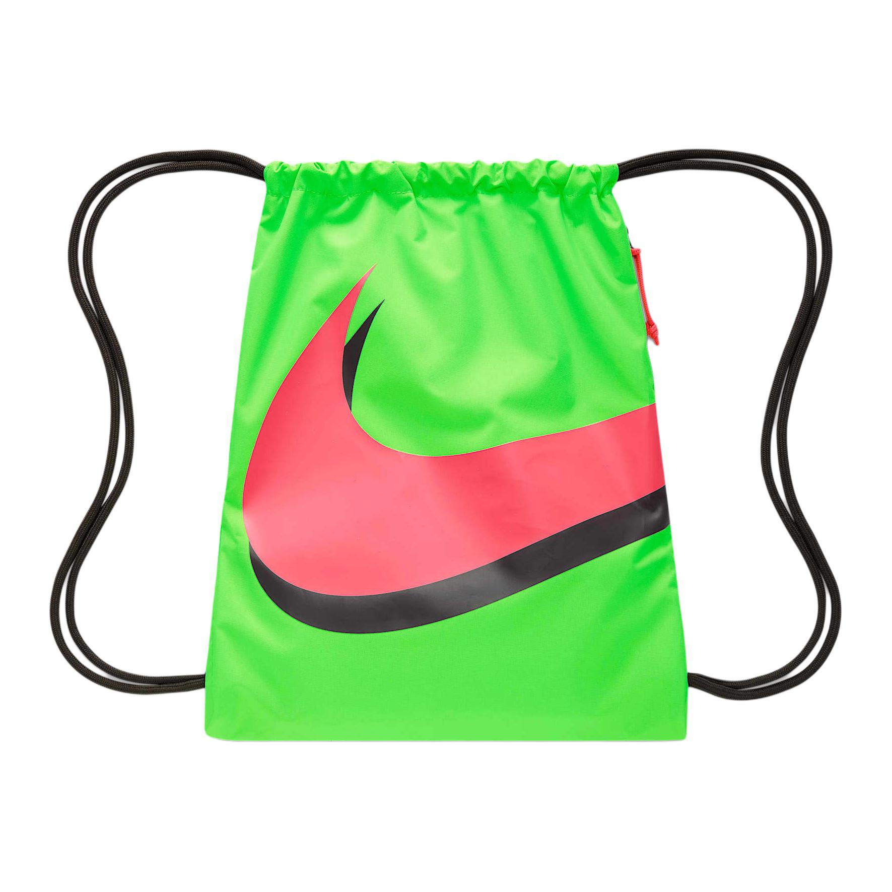 

Nike Academy Erling Haaland Adjustable Design Fabric Gym Backpack Unisex Backpack Impact-Green Pansy-Red IR4340-398 Impact Green & Punch Red