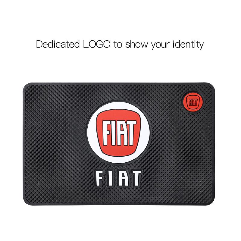 Multi-Purpose PVC Car Non Slip Mat Dashboard Phone Anti Slip Gel Pad For FIAT Abarth 500 Tipo FR Panda Argo Freemont Viaggio