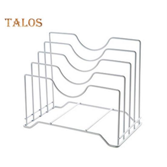 

Подставка для крышки кастрюли, кухонный органайзер для сковородок, высокая устойчивость, многофункциональный, экономящий место, кухонный противень, держатель для разделочной доски белый