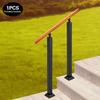 29.53in Adjustable Design Stair Balusters Post with 220.5 Lbs Weight Capacity, 1pc Fence Black Handrail for Porches,Lofts,decks