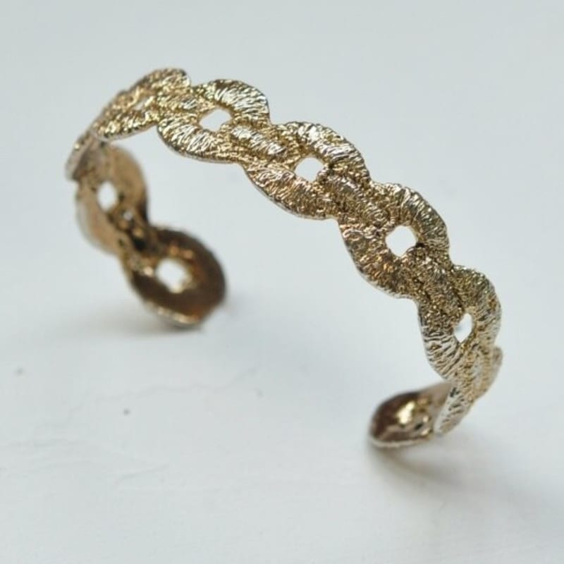 

ZOENA vintage bangle brown gold