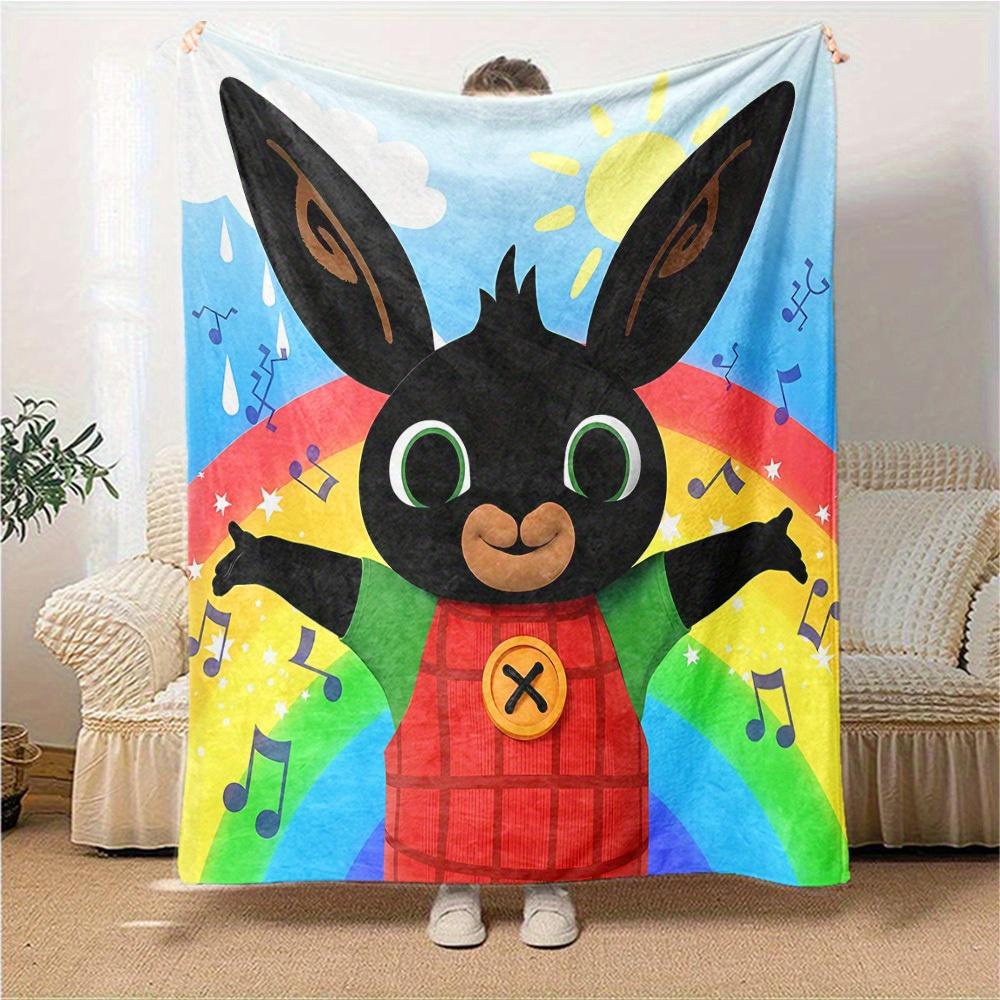 Anime Attack on Titan Eren Mikasa Cartoon Flannel Blanket,Warm and Cozy Soft Throw Blanket for Home Bedroom Bed Sofa Cover Kids