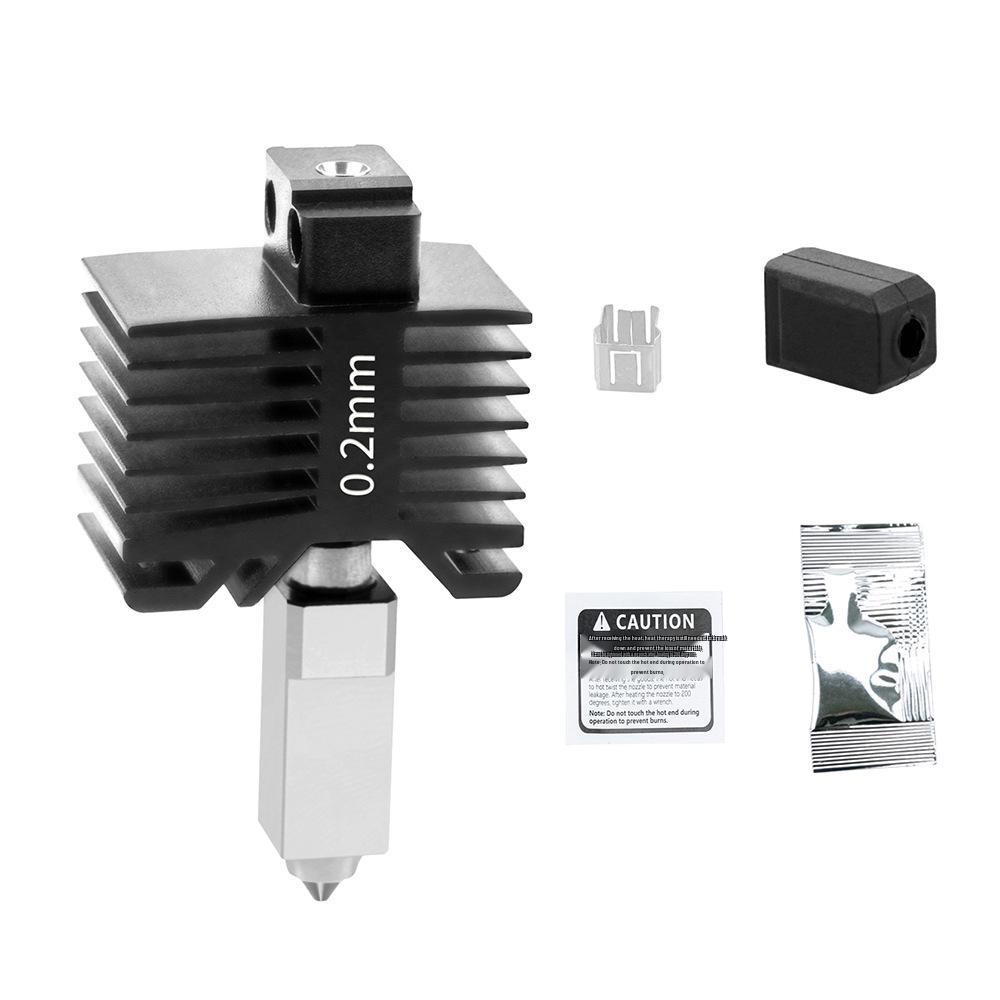 Bamboo X1/P1 Series 3D Printer Upgrade: All-Metal Hotend with Hardened Steel Nozzle