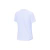 Li Ning Plain Ribbed Round Neck Sports Short Sleeve T-Shirt Women Tops Light-Blue ATST578-3