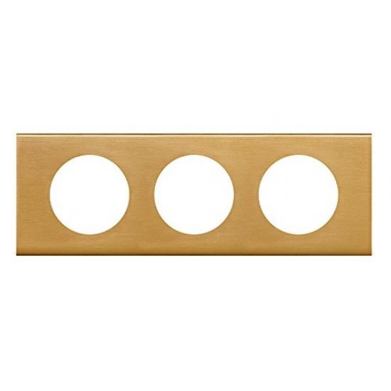 Enjoliveur Plaque LEGRAND - Doré - Modèle 4U - Occasion - Bon état Général