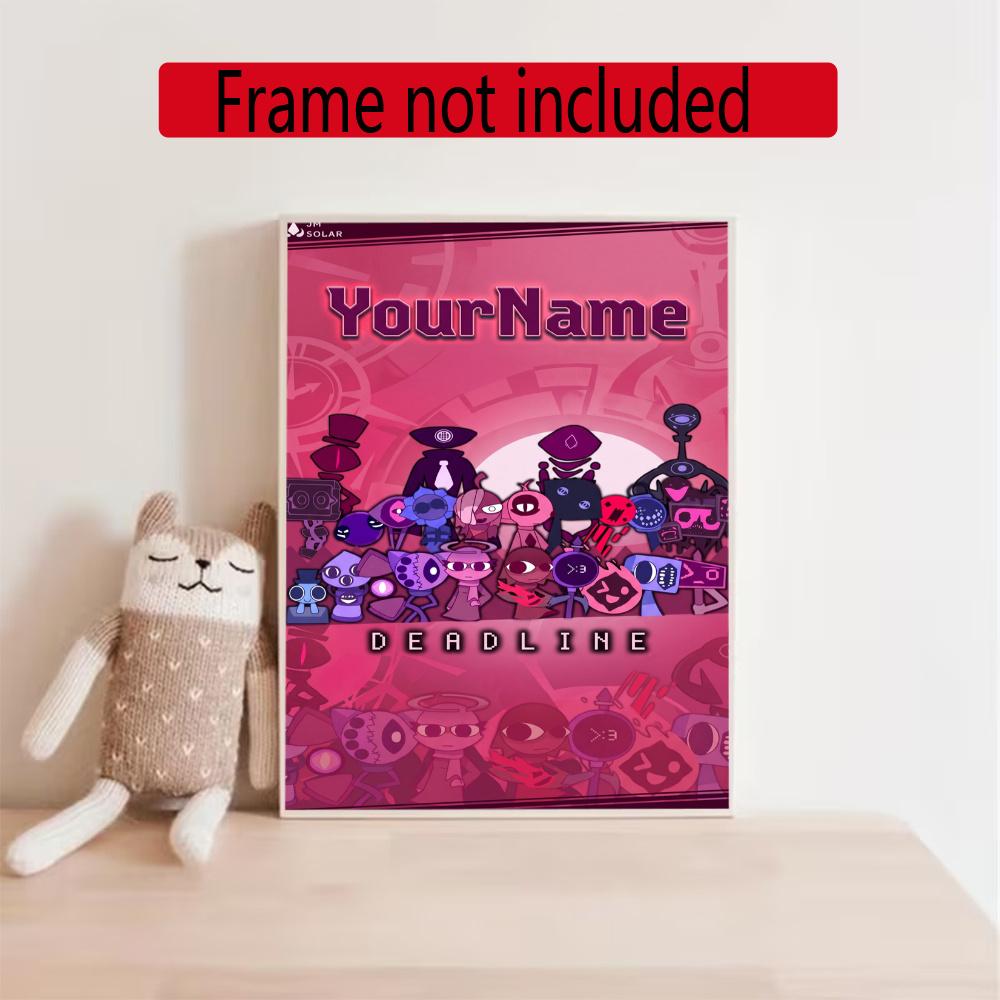 Incredibox Customize Your Name Diamond Painting Round Diamond Diy Frameless Holiday Artwork Suitable For Home Office Wall Decoration