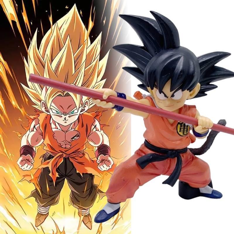 Dragon Ball Saiyan A Child Goku Figurine Stick Anime Model Statuary Gift Xmas