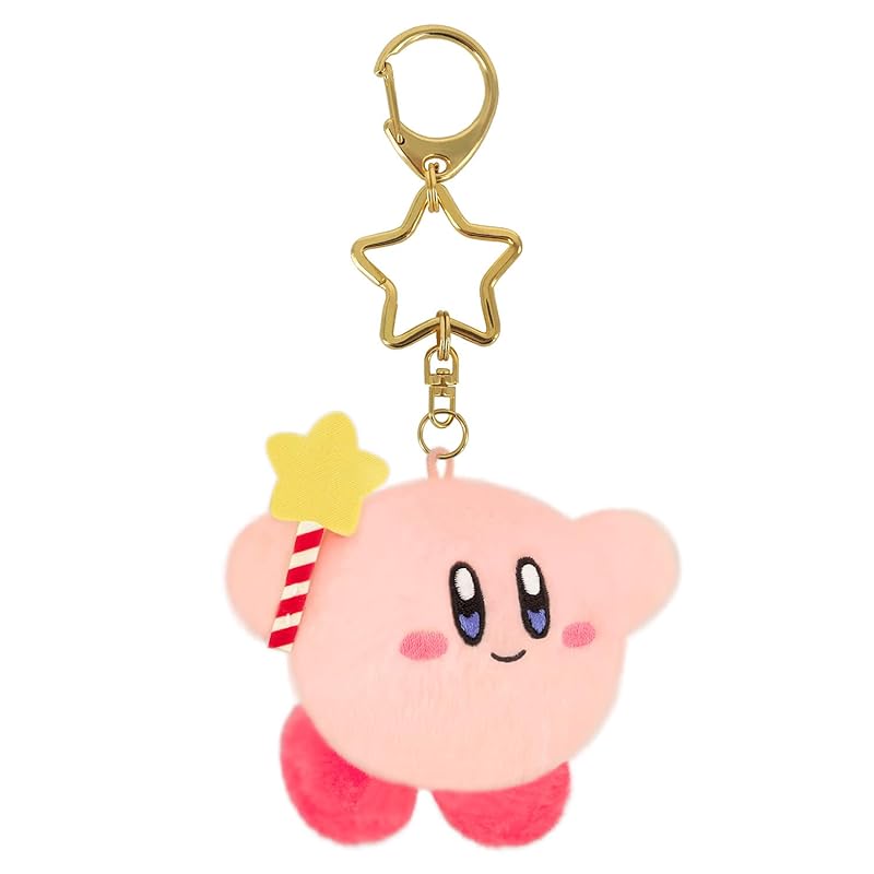 

[Sanei Trading] stuffed toy Kirby of the Stars Mini Mofu Mascot Keychain star rod
