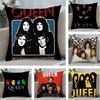 Rock Queen BandS Pillow Case Short Plush Sofa Decorative Gift Home Double-sided Printing Cushion