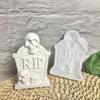 Pour Art Form for Halloween Grave Marker Displays, Quick Releases Build for Small Indoor Accent Work, Single Raised Pattern for Shelf Styling Use