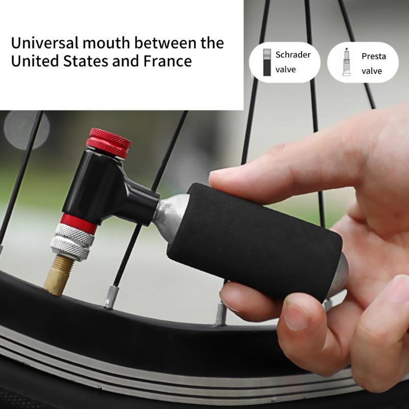 Bicycles CO2 Inflator Cycling Tire Pump Valves Cycling Bicycles Cartridge Pump CO2 Cartridge Bicycles CO2 Inflator Head