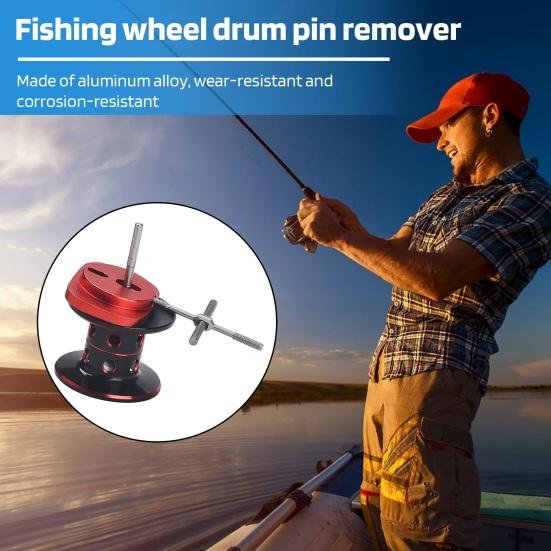 Fishing Reel Bearing Pin Remover Aluminum Alloy Portable Baitcasting Reel Pin Removal Tools Fishing Gear Modification Repair Maintenance Accessories