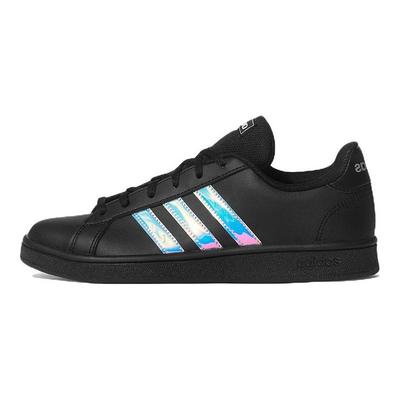 Grand Court Base Black Iridescent Men Sneakers Core-Black Cloud-White Grey GV6704