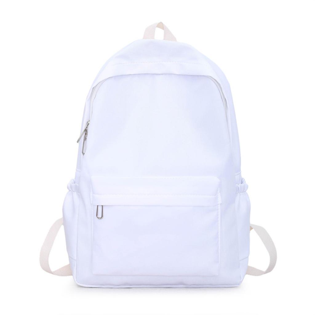 Casual Large Capacity Backpack Fashionable Girls Solid Color College Student Backpack Travel Backpack