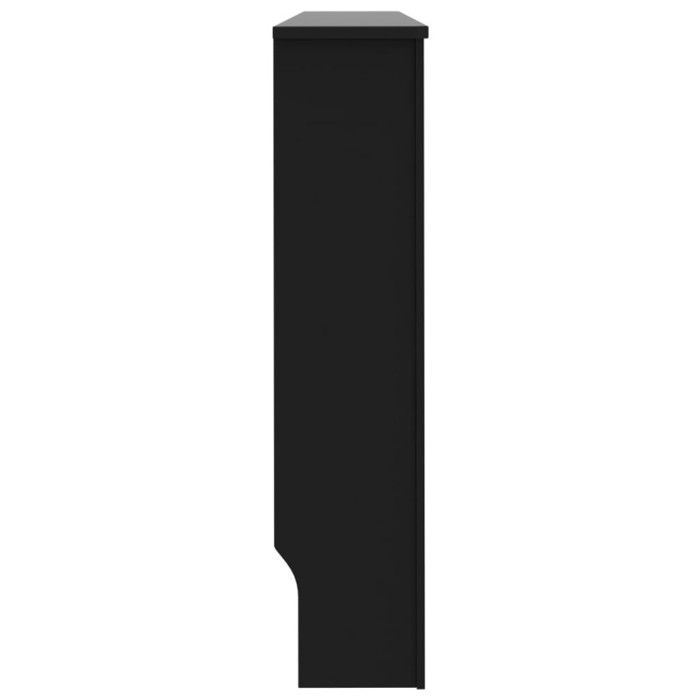 Cache-radiateur Noir - VIDAXL - 152x19x81 cm - MDF - Espace de rangement pour livres et ornements