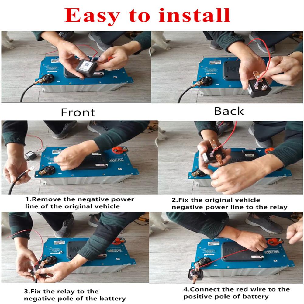 Universal Integrated Wireless Remote Control 12v Car Battery Disconnect Cut Off Isolator Master Switches 2Pcs Remote