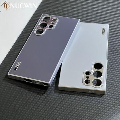 For S26 Plus Frosted Matte Metal Phone Case For For Samsung Galaxy S26 S25 S24 S23 Ultra S26+ All-Inclusive Lens Protection Cover