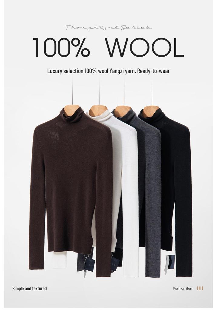 Women's High-Neck 18-Gauge Ribbed Base Layer Top - Fine Spun German Wool
