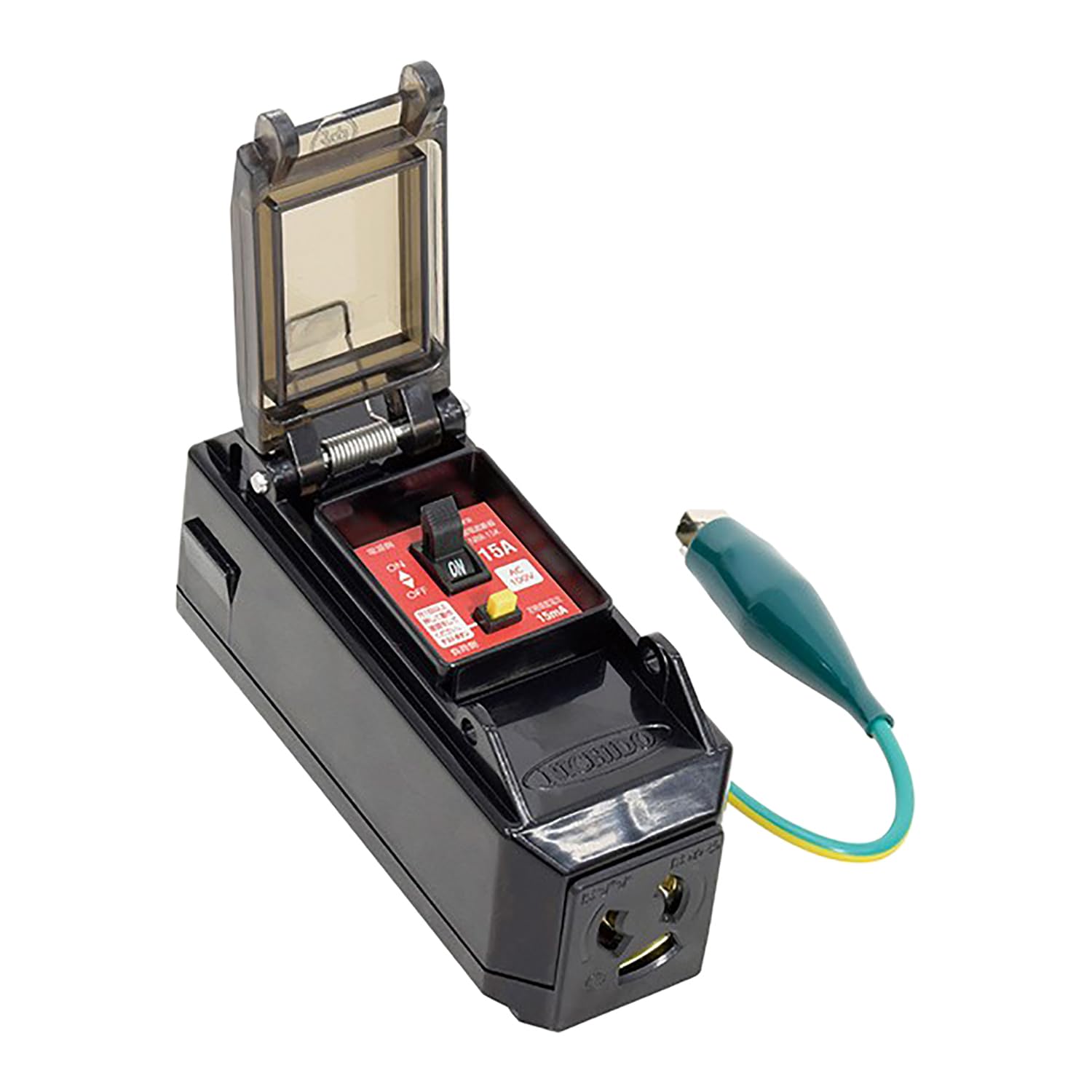 

NICHIDO Plastic Inverter Breaker, OverloadLeakage Protection, Unpluggable Outlet, 8362 PIPB-EKN-S