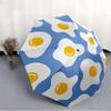 1pc Egg Pattern Automatic Open/Close Umbrella with One Touch Button,, Windproof Design   Lightweight Portable Umbrella for Women & Men6082