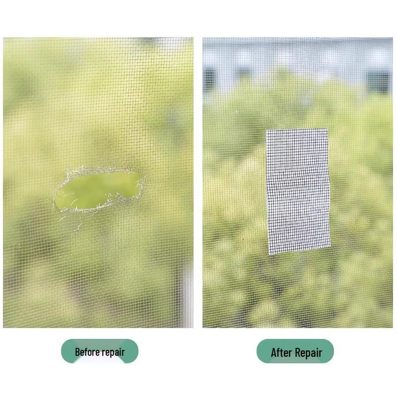 Selbstklebender Bildschirmreparaturflicken: Netzband für Fensterundichtigkeiten & Mückenschutz