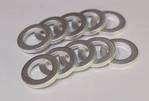 

Алюмінієва прокладка зливного отвору M10 x зовнішній діаметр 16мм x товщина 2мм ущільнювальна шайба прокладка для заміни масла мотоцикла (10 штук)