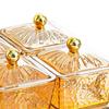 Dry Fruit Tray with Lid Serving Plate Metal Storage Rack Kitchen Spice Jars Sealed Sugar