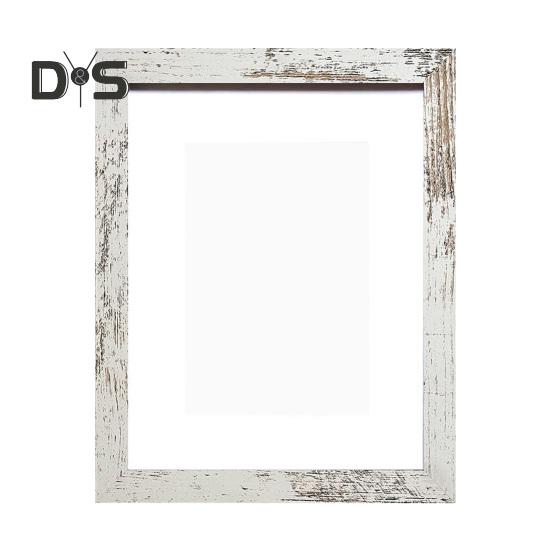 

Деревянная фоторамка Минималистичная фоторамка с оргстеклом Настольная фоторамка для настенного монтажа для домашнего офиса Декор XL белый