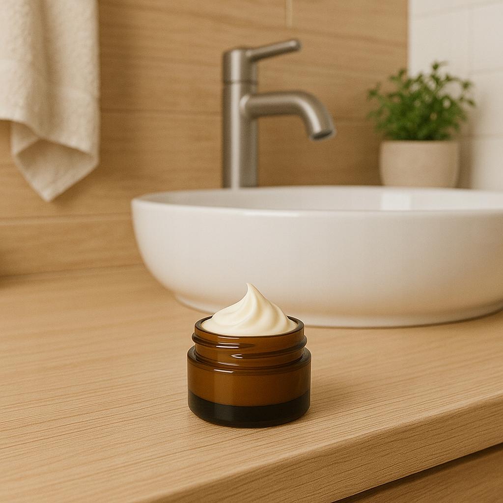 Brown Glass Jar 5g for Creams, Cosmetics, Ointments, Samples Dark Glass