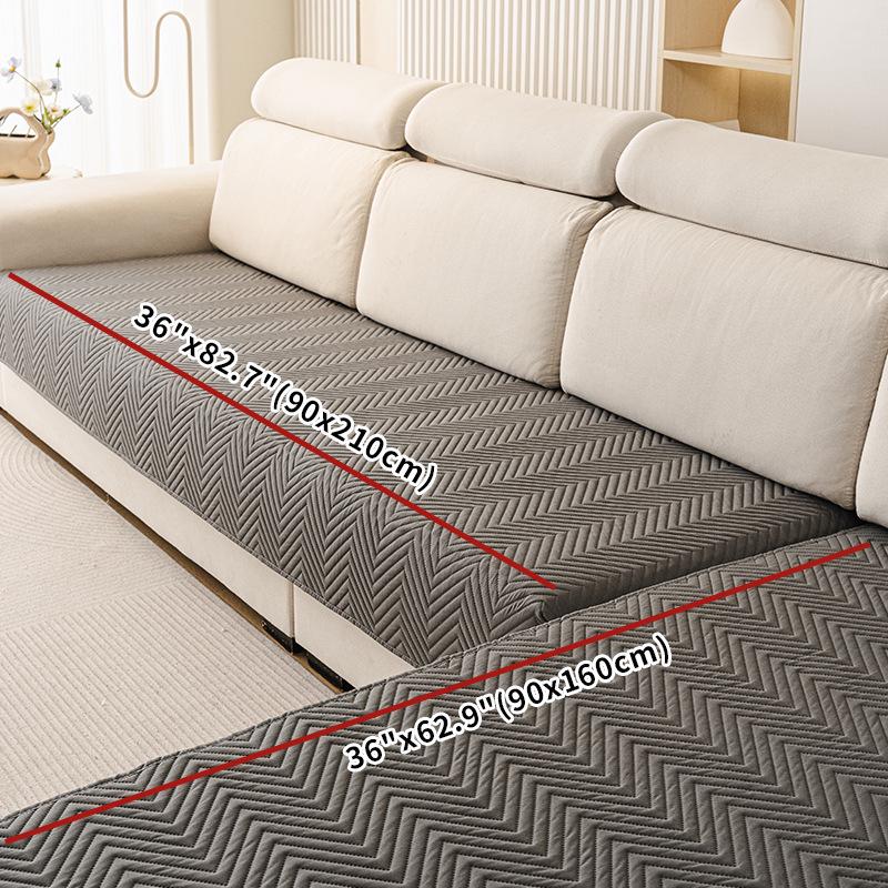 2026 New Autumn/Winter Non-Slip Waterproof Sofa Cover - Simple Style, Thick Brushed Fabric