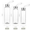 Leakproof Portable Plastic Water Bottle with Stainless Steel Lid for Outdoor Sports and Students