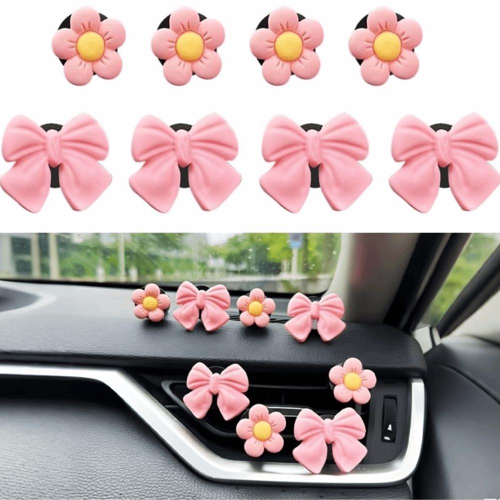 Sunflower Shape Air Vent Ornaments 8PCS Multi-Pack Air Freshener Clips  For Automobile Truck