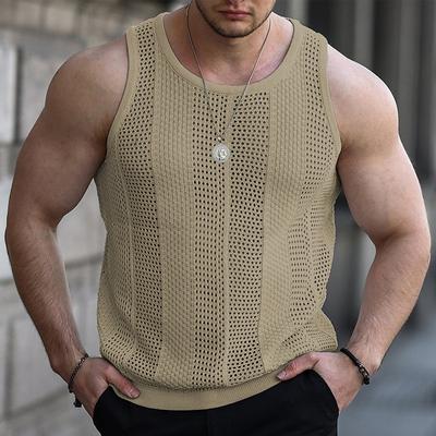 Nowa sportowa kamizelka męska luźna letnia czysta bawełna fitness i kulturystyka szybkoschnąca bez rękawów biała koszulka bazowa bez rękawów T-shirt