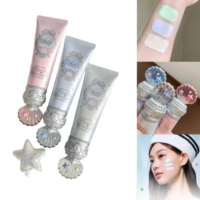 Shell's Jewel Radiance Primer Brightening Long Lasting Makeup Base Hydrating Non Cakey Vegan Cruelty Free