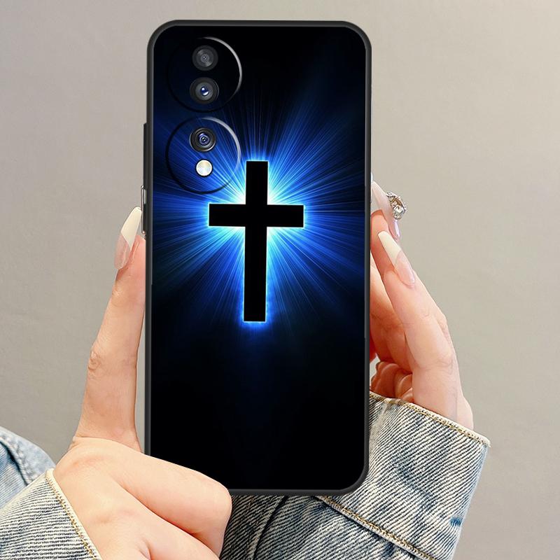 

Jesus Christ Cross Case For Huawei P30 Lite P40 P20 Nova 9 5T P Smart Honor Magic 5 Pro 70 50 X7 X8 X9a Cover Huawei P30 Pro