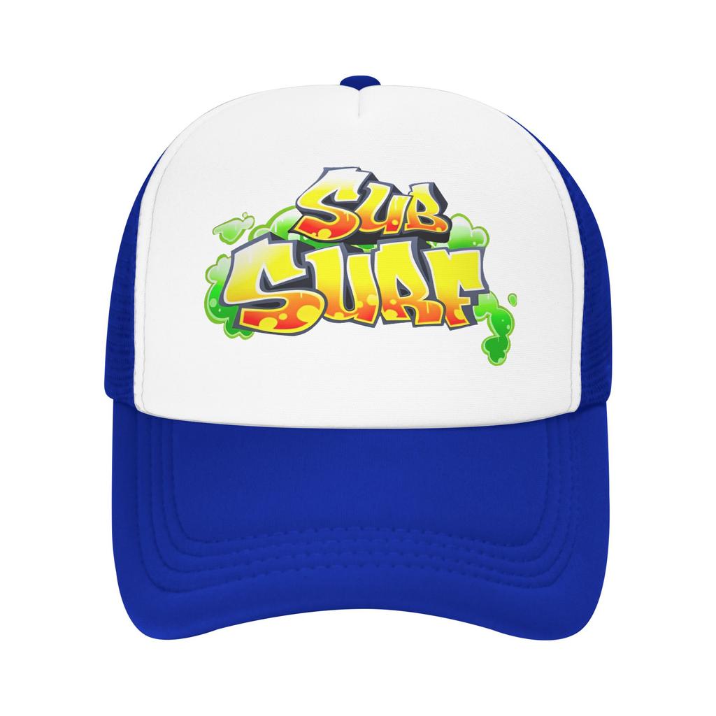 Subway Surfers Logo Mesh Sun Hats Game  Unisex Adult Custom DIY Hip Hop Hats Spring Streetwear Tennis Skate Adjustable Snapback Cap