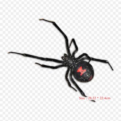 Black Widow Spider Brown Recluse Spider Spider Souther Iron On Heat Transfer Printing Vinyl Patches Sticker for Clothes DIY Appliques Washable Patches
