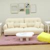Handmade Mini Couch Dollhouses Single Sofa Set Flocking Loveseat Seater For Realistic Bedroom Scenes
