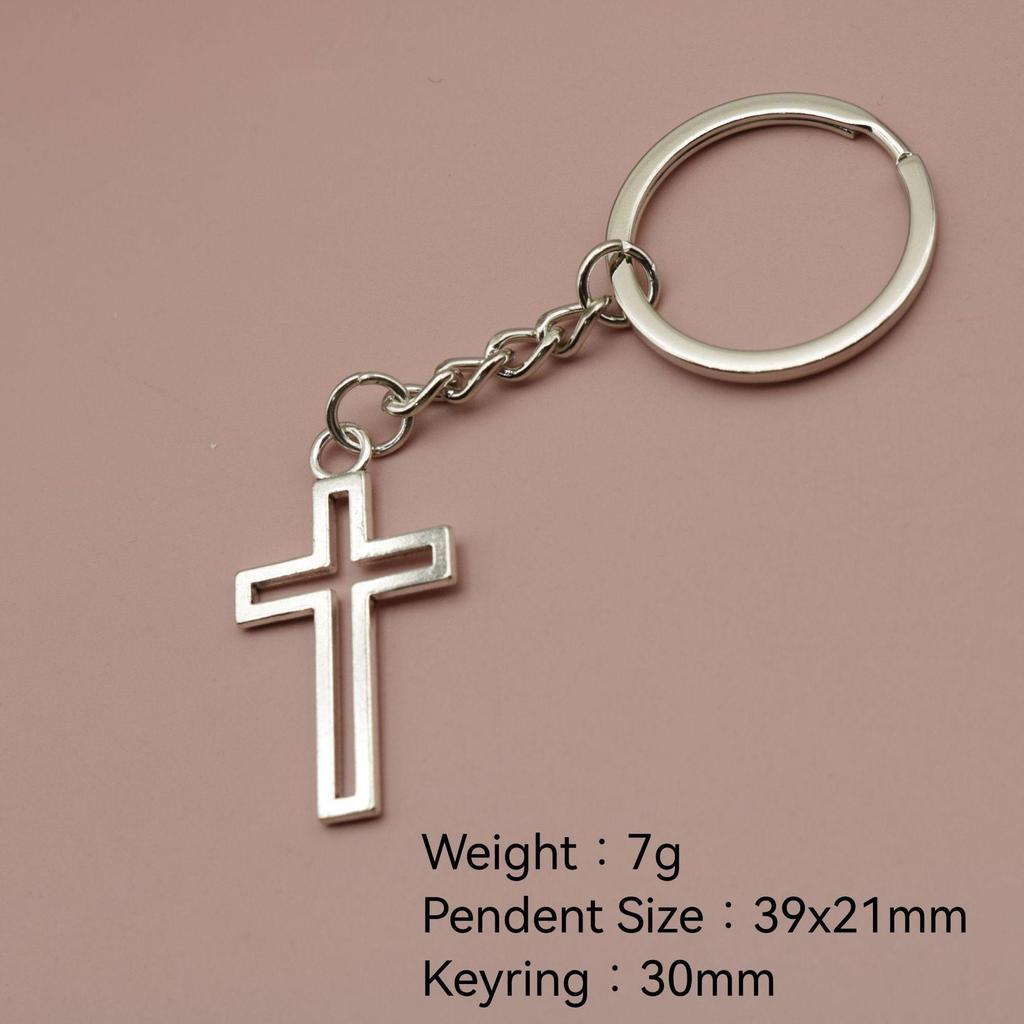 Hot Selling Simple Cross Keychain Pendant