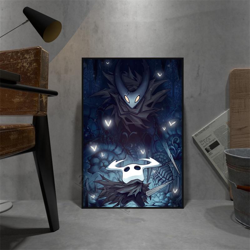 Video Games Hollow Knight Classic Anime Print Posters For Living Gaming Room Canvas Painting Art Home Wall Decor Pictures Gift