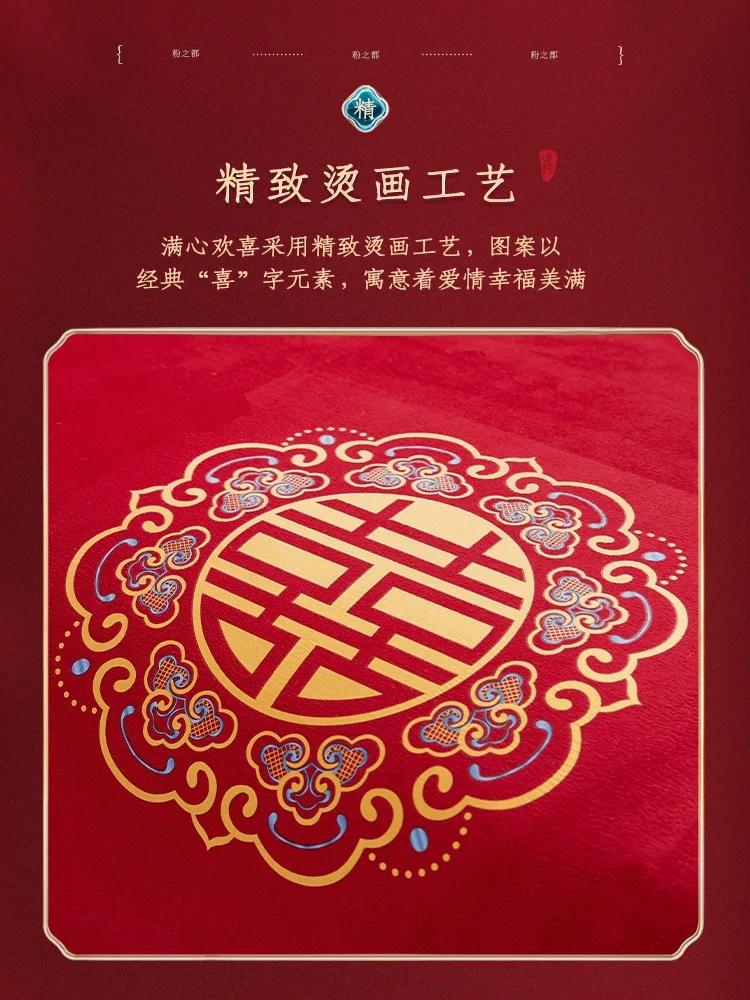 Rote festliche Sofa-Sitzkissenbezüge für Möbelschutzbezüge Hochzeit Abnehmbarer Wohnzimmer-Sofa-Kissenbezug Waschbar