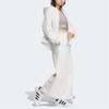 Adidas Originals Fat Adjustable Hood Lightweight Durable Zipper Raglan Sleeve Jacket Women Jacket White JD6381