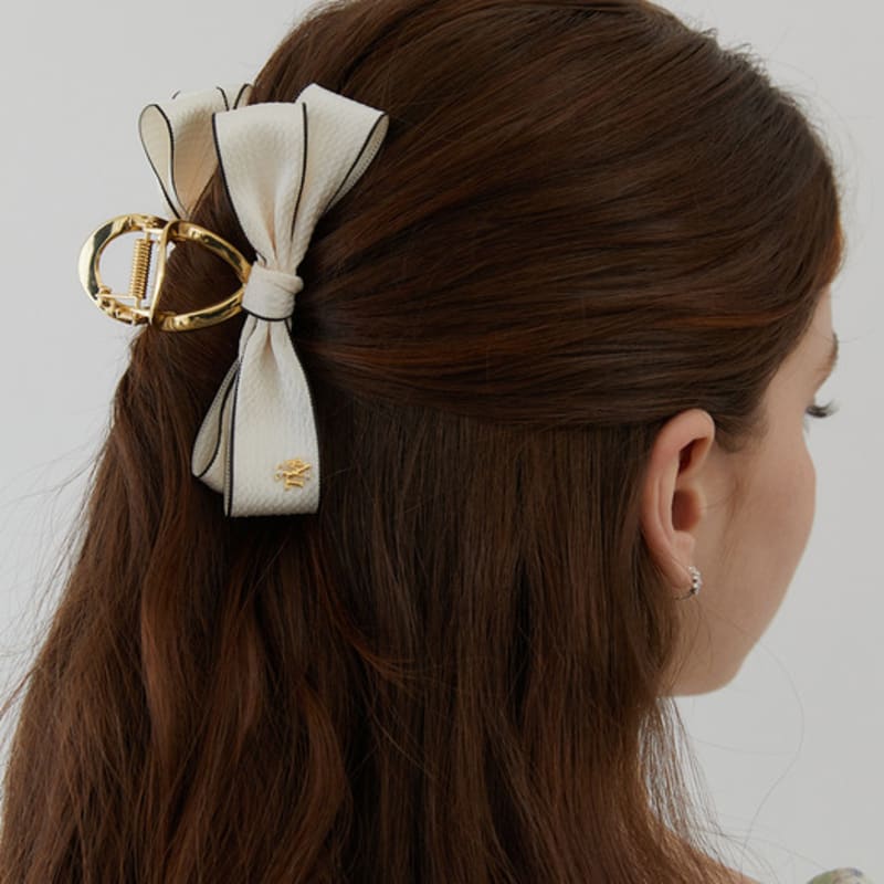 Tatiana Double Border Ribbon Hair Claw Clip HB2233