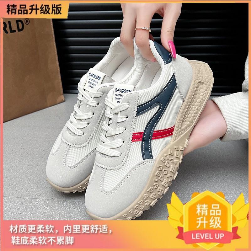 2025 New Spring and Summer Mesh Shoes Breathable Casual Sports Shoes Women's Running Light Forrest Gump Shoes Little White Shoes Ins Tide
