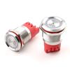 19mm 22mm LED Loud Intermittent Flashing Warning Light Buzzer 12V 24V  220V Mini Red Lamp Alarm Stainless Steel Metal